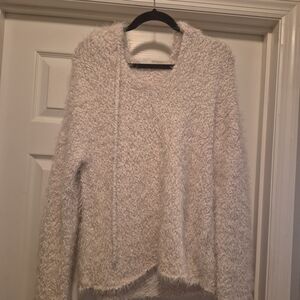 By Together Cream Fuzzy Women's Sweater